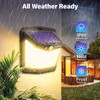 CLAONER Solar Motion Sensor Lights Outdoor, 12 Pack Solar Fence
