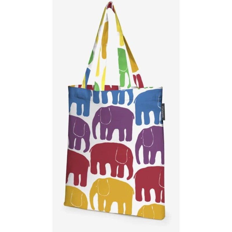 Finlayson Exciting Elefantti Shopping Bag, Cotton, Multi-Colour, Single