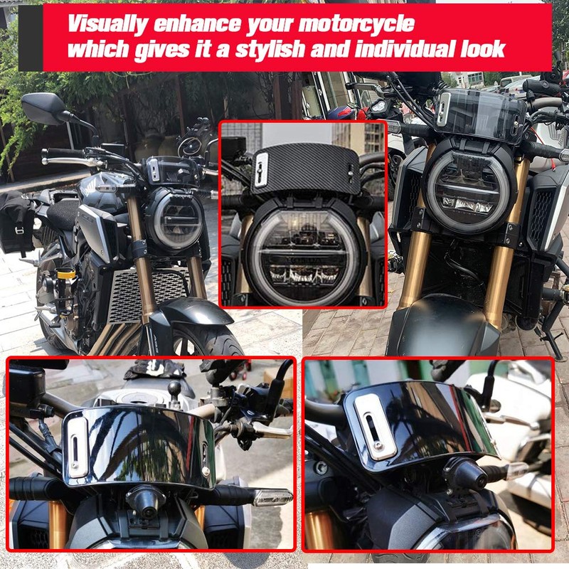 Lorababer Windshields Wind Deflector Motorcycle Windshield WindScreen Front Screen Compatible