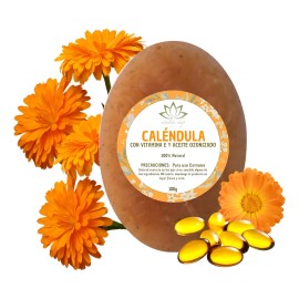 Jabón Orgánico Vitality Shop Caléndula Antiséptico Piel Sensible 100g