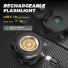 HOKOILN Clip On Hat Light 2-Pack, Rechargeable LED Cap Light