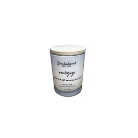 Scentsational Candle Co. Natural Coconut Wax Blend Candle Energize | Blended Fragrance in White Jar with Wooden Lid, 11 Oz. White,