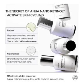Anua Sérum Nano Retinol Niacinamida Peptidos Antiedad Facial 30ml                                                                                     