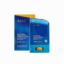 AHC 내추럴 퍼펙션 더블 쉴드 선스틱 22g (SPF 50+) 파랑색 AHC Natural Perfection Double Shield Sun Stick 22g (SPF 50+) Blue