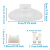 Asjeumt 6ft Foot Light Switch, Clear Floor Lamp Switches with