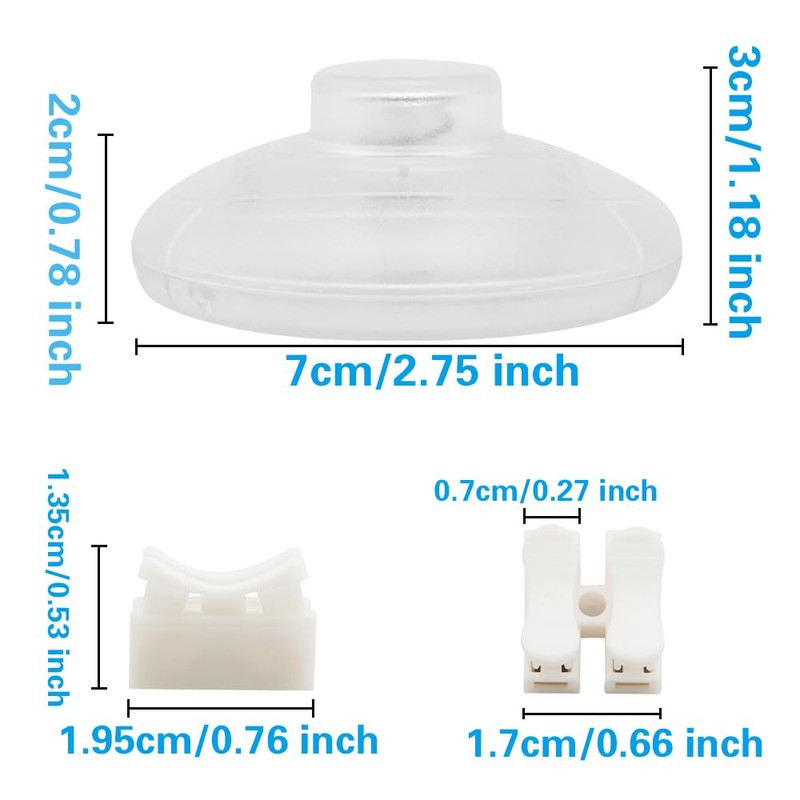 Asjeumt 6ft Foot Light Switch, Clear Floor Lamp Switches with