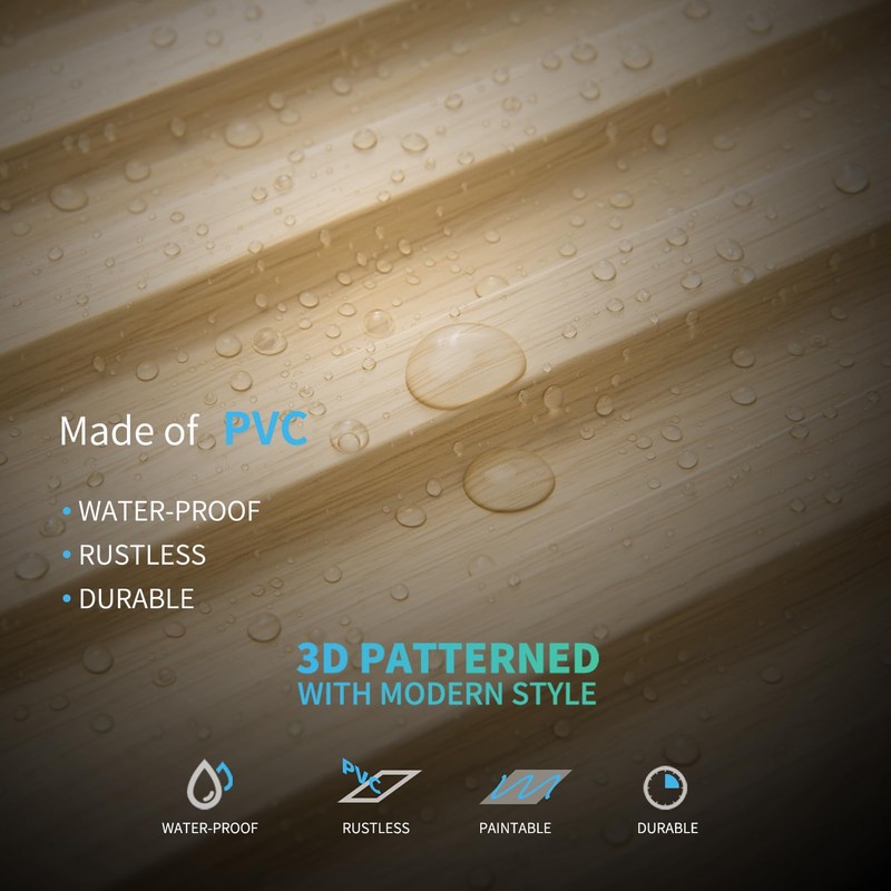 Art3d 6-Pack Slat Design 3D Wall Panels for Interior Wall