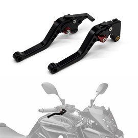 GUNTA Clutch Brake Lever for FZ-10/MT-10 16-21 FJ-09/MT-09 Tracer/GT 15-22 FZ-09/MT-09/SR 14-21 FZ-07/MT-07 14-22 FZ1 FAZER 06-15 NIKEN/GT 19-22 FZ8 11-15 FZ6R 09-17 FZ6. FAZER 04-10 (Black on Red)