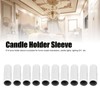10pcs Candle Light Socket Covers, Iron Candle Socket Covers Candle