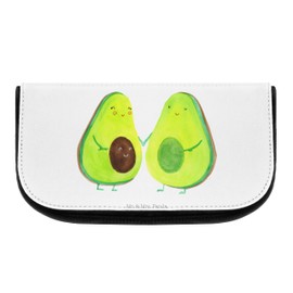 Parent-New Mr. & Mrs. Panda Cosmetic Bag Avocado Couple, White, Hand drawn