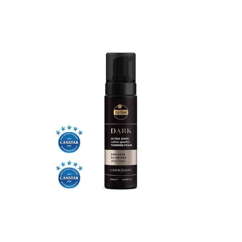 Le Tan Uber Dark Self Tanning Foam Ash Base 200mL