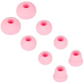 4 Pairs Silicone Earbud Tips Replacement Earbuds Cap Ear Tips Compatible with Powerbeats 1/2/3 Wireless Beats by Dre Headphones,(Pink)