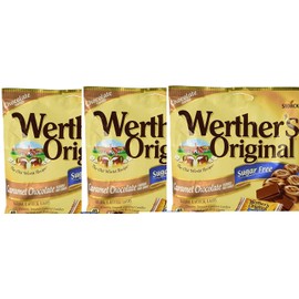 Werther's Original Caramel Chocolate Sugar Free Hard Candies 1.46 Oz (pack of 3)