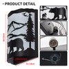 Monaxon Farmhouse Bear Wall Sconce Light with Shade, E26 Base