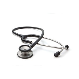 ADC - 603BK Adscope 603 Premium Stainless Steel Clinician Stethoscope with Tunable AFD Technology, Black, 3001697
