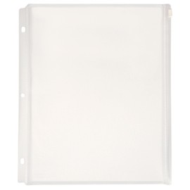 Lion Expanding Zipper Binder Pocket, Clear, Pack of 4 (24700-CR-4P)
