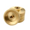 Hobbypark Brass Wheel Weights Hex Adapter 4mm w/Locknuts for AXIAL