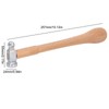 Mini Hammer High Carbon Steel Round Head Ergonomic Wooden Handle