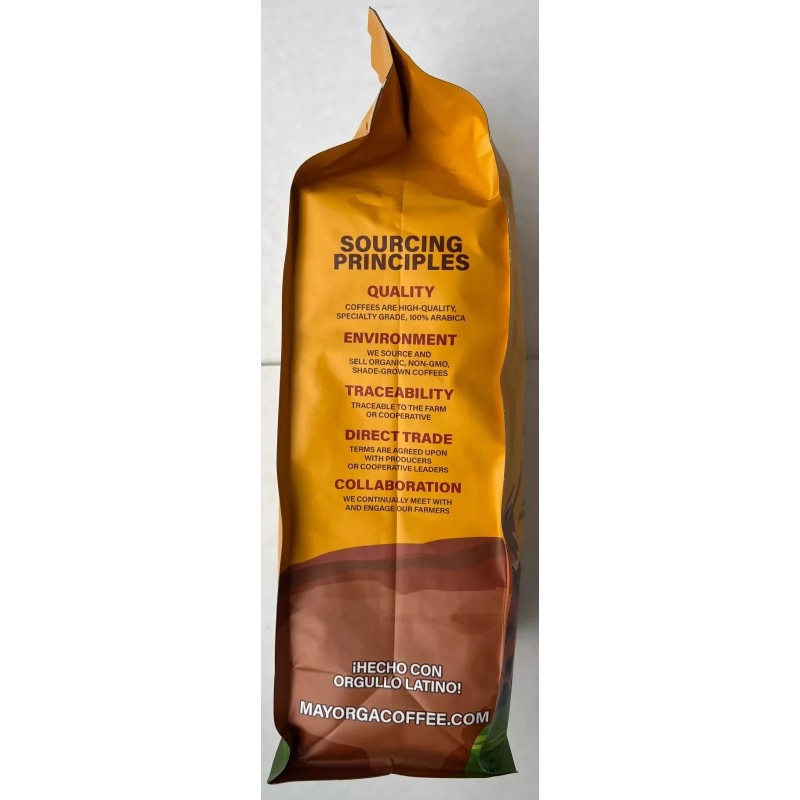 Mayorga USDA Organic Coffee Cafe Arabica Dark Roast Whole Bean,