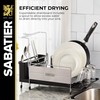 Sabatier Expandable Stainless Steel Dish Rack with Rust-Resistant Soft Coated