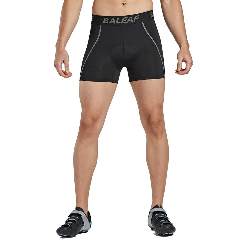 BALEAF Ropa interior de ciclismo acolchada 3D para hombre, con