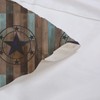 jejeloiu Western Texas Star Valance Curtains for 52"x12" Wooden Plank