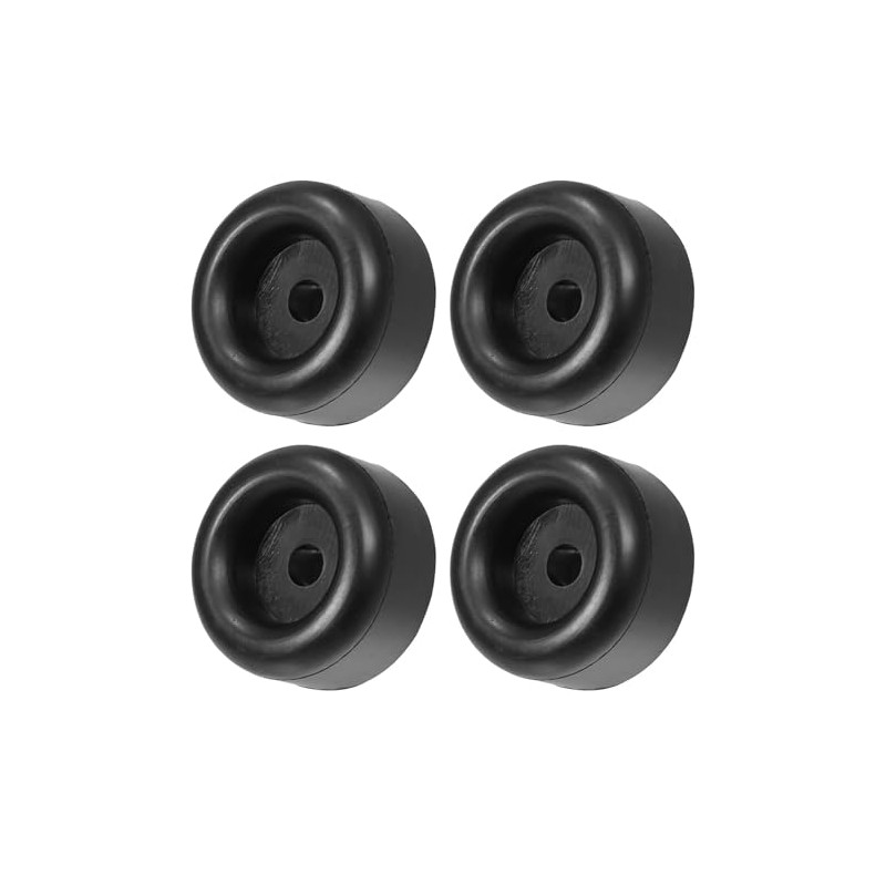 4 Pcs 2.5" Round Rubber Bump Stops with Hole, Universal