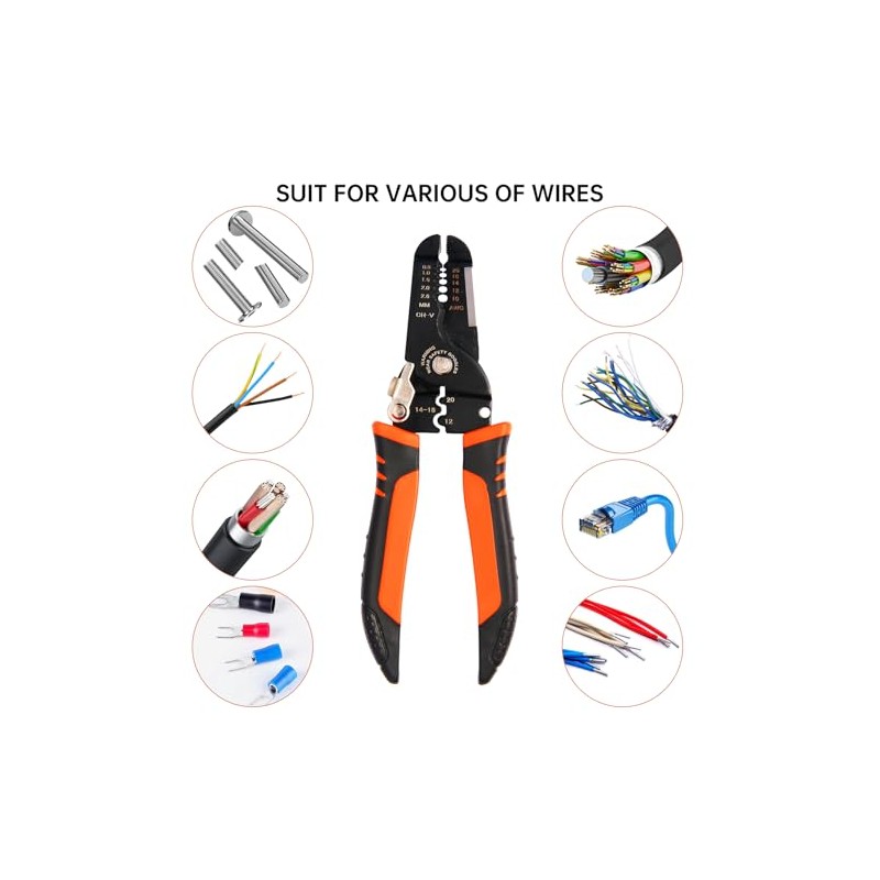 Wire Stripper, 3-rd Generation Wire Strippers or Crimping Tool, 5-IN-1