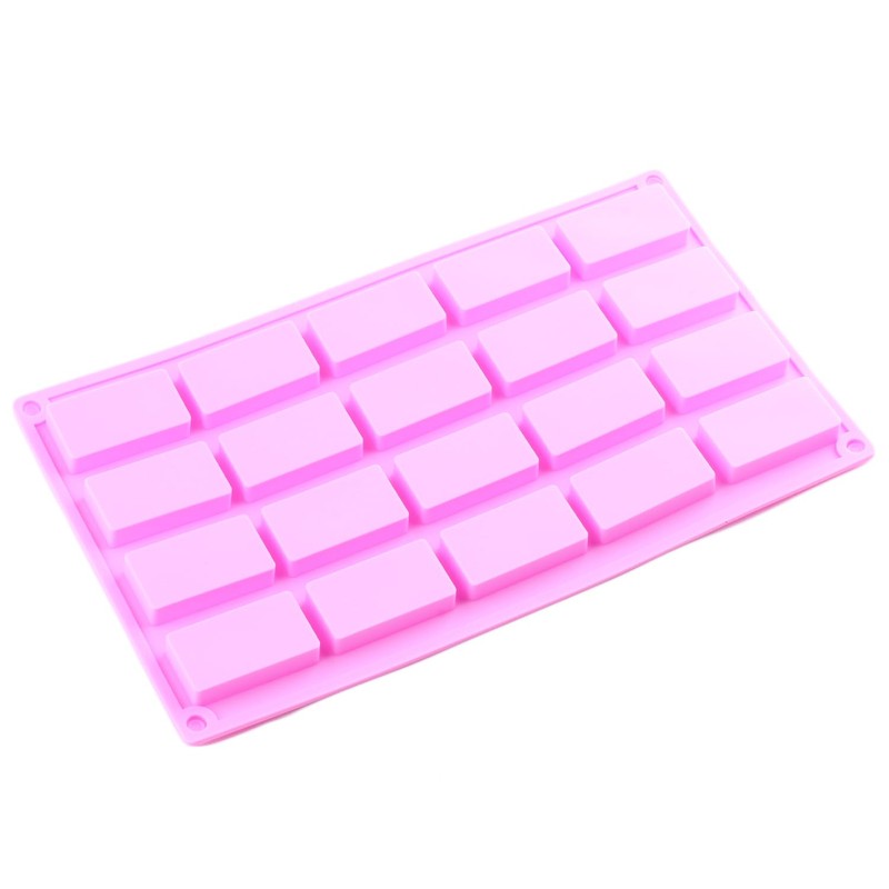 AIBOYA 20 Cavity Rectangle Silicone Candy Molds For Candy Chocolate