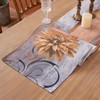 Table Runner Brown Grey Flower Outdoor Table Runner Weatherproof Table
