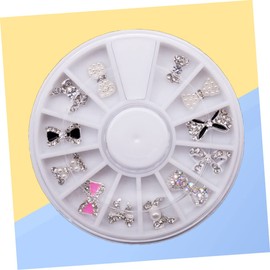 Ipetboom Nail Art Decoration Set 12pcs Alloy Nail Ornament Manicure Accessory Hairpin Stylish and Elegant