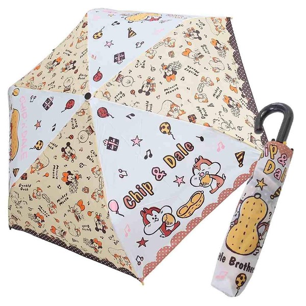 J's Planning Chip & Dale Fancy Pop Folding Umbrella, For