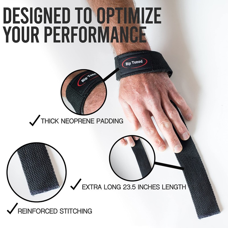 Rip Toned Lifting Straps + Wrist Wraps Bundle (1 Pair