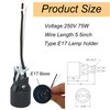 E17 Intermediate Base Lamp Holder,TWDRTDD US Standard Keyless Phenolic Socket