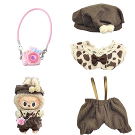 LEERMEIZI Clothes for Labub Doll, Nabubu Doll Accessories, Nabubu Plush Doll Clothes,
