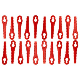 vhbw 20 x Replacement Blades Compatible with Güde RT 18-0, RT 18-201-05 Grass Trimmer - Replacement Blade Red, Plastic