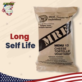 MREs (Meals Ready-to-Eat) Box B, Genuine U.S. Military Surplus, Menus 13-24