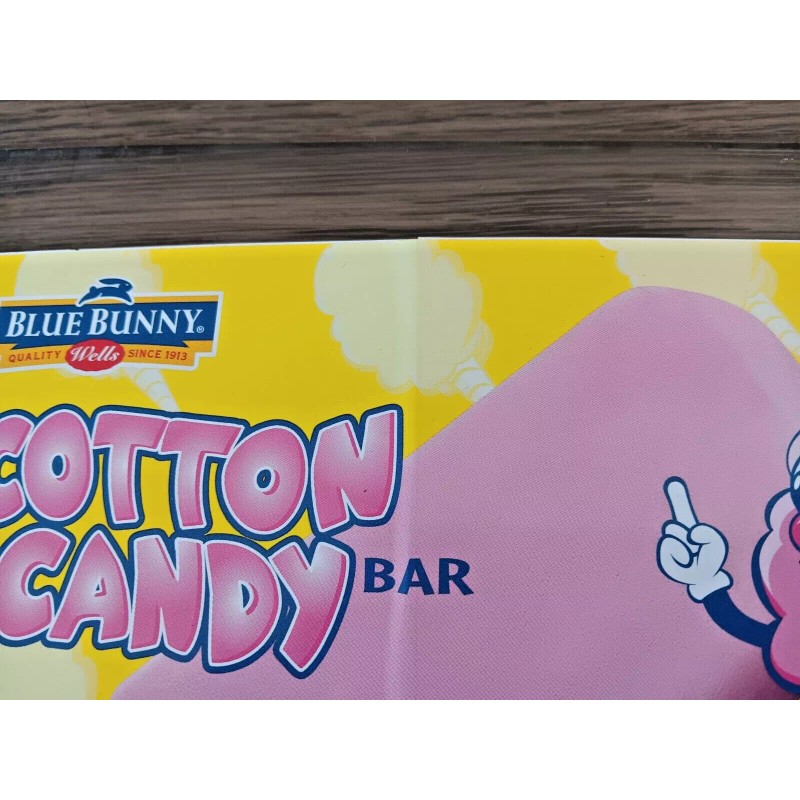 Blue Bunny 2006 Cotton Candy 🍭 Bar Novelty Ice Cream