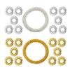 OUDQFCJ 12 Stück Finger Massageringe und Massage Armbänder, Akupressur Ringset