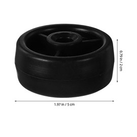 KONTONTY 8 Ruedas De Repuesto para Gimnasio 1.96X1.96X0.78In Ruedas Giratorias Silenciosas De Plástico para Cinta De Correr Y Bicicleta Estática con Alta Capacidad De Carga