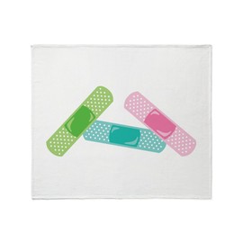CafePress Band Aids Throw Blanket Super Soft Fleece Plush Throw Blanket, 60"x50"