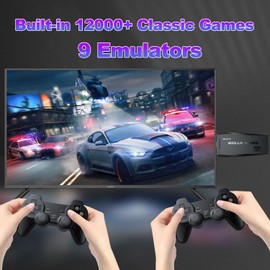 Wireless Retro Game Consoles,Super Console S2 Nostalgia Stick Game, Compatible with 9 Classic emulators, Built-in 12000+ Games Plug&Play, Dual 2.4G Wireless Controllers Handheld Game Stick