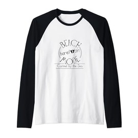 Carmel by the Sea Bare Foot and Beach Mode Raglan Baseball Tee