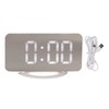 Alarm Clock Dual USB Output 3 Levels Brightness Light Sensing