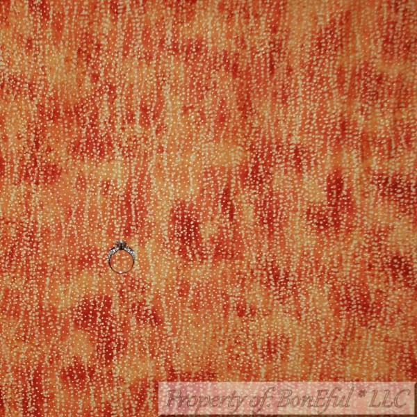 Northcott BonEful FABRIC FQ Cotton Quilt VTG Orange Jewel Tone