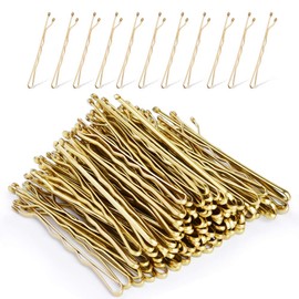 Blonde Bobby Pins, MORGLES 120 Pcs Hair Pins Hair Grips Blonde for Women with Box(5 cm/2Inches)