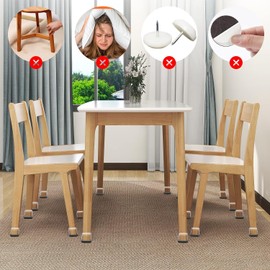 16PCS Furniture Sliders for Carpeted Floors, Extra Large Chair Leg Sliders for Carpet & Hardwood, Square Teflon Chair Glides Magic Super Sliders Covers Furniture Pads(Clear, Fit 1.5"-2")