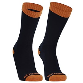 DexShell ThermLite Waterproof Socks, Tangelo Red, Medium