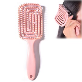 Cepillo de Pelo Curvado con Ventilacin con Fcil Desenredar, Peine para Desenredar el Cabello con Masaje del Cuero Cabelludo, Cepillo de Peinado...    