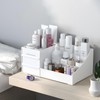 Retoo Make Up Organiser Cosmetic Storage Box 2 Drawers Dressing